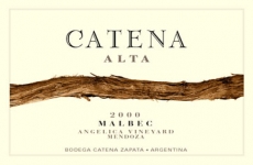 Catena Alta Malbec 2000